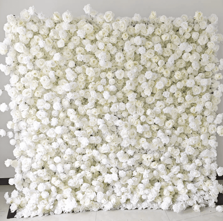8'x8' White Flower Wall